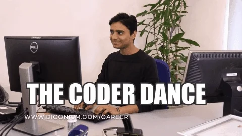 Illustration animée sur le thème de la programmation