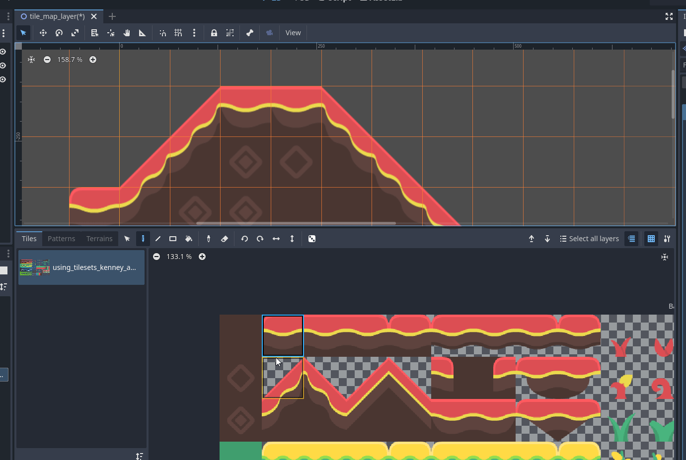 Peindre les tuiles dans la TileMap